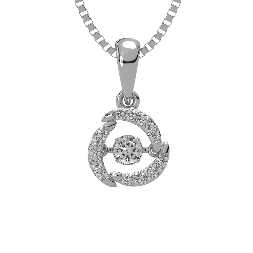 Energy of Elements and Dancing Diamond Pendant