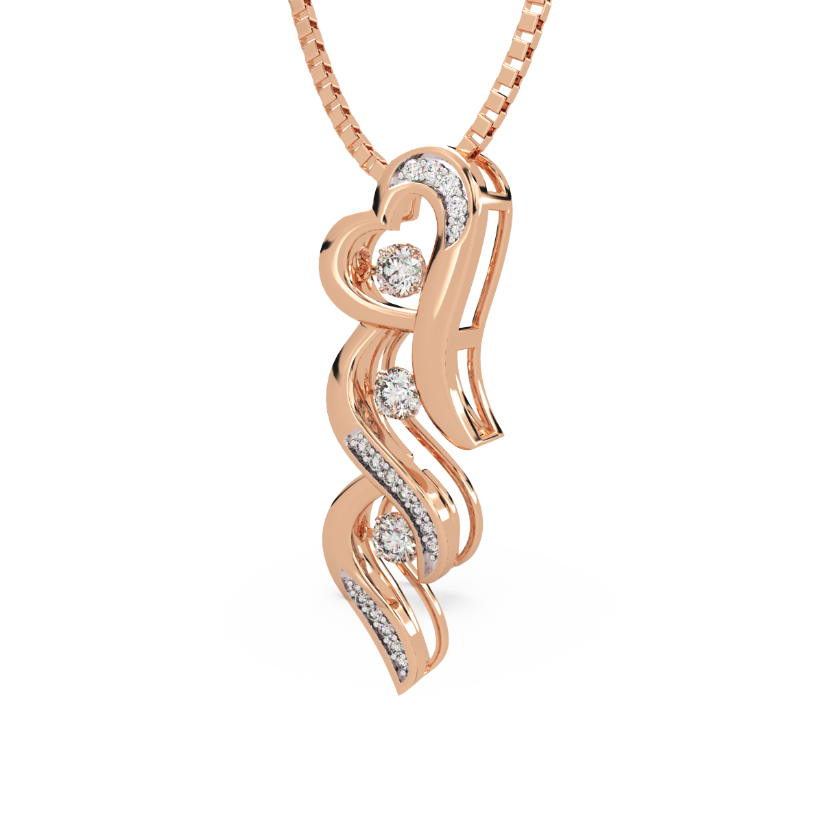 Gypsy Love and Dancing Diamond Pendant