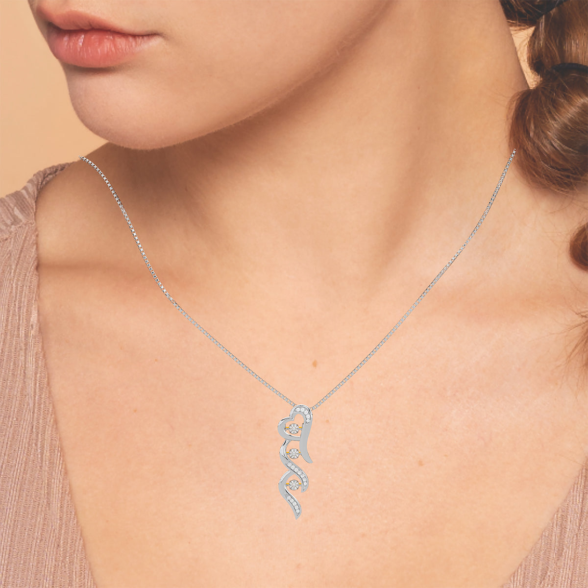 Gypsy Love and Dancing Diamond Pendant