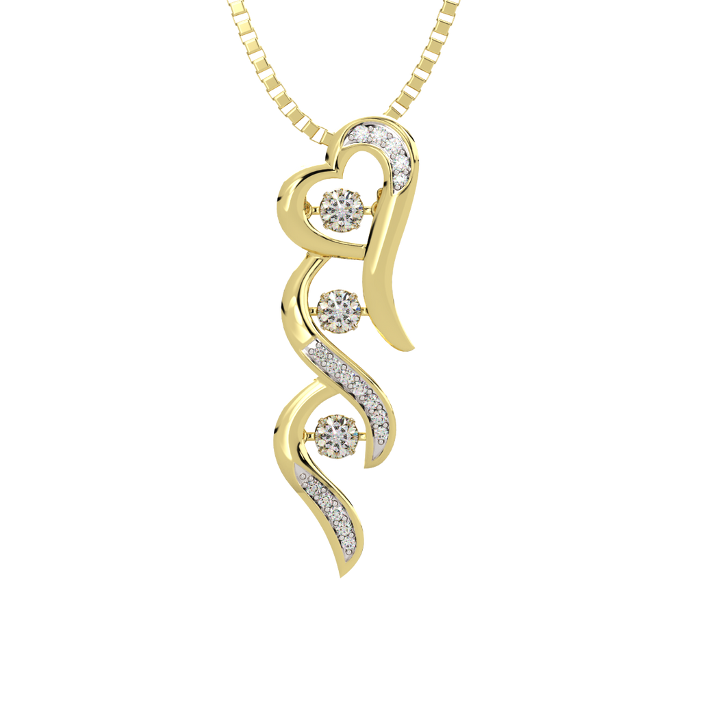 Gypsy Love and Dancing Diamond Pendant