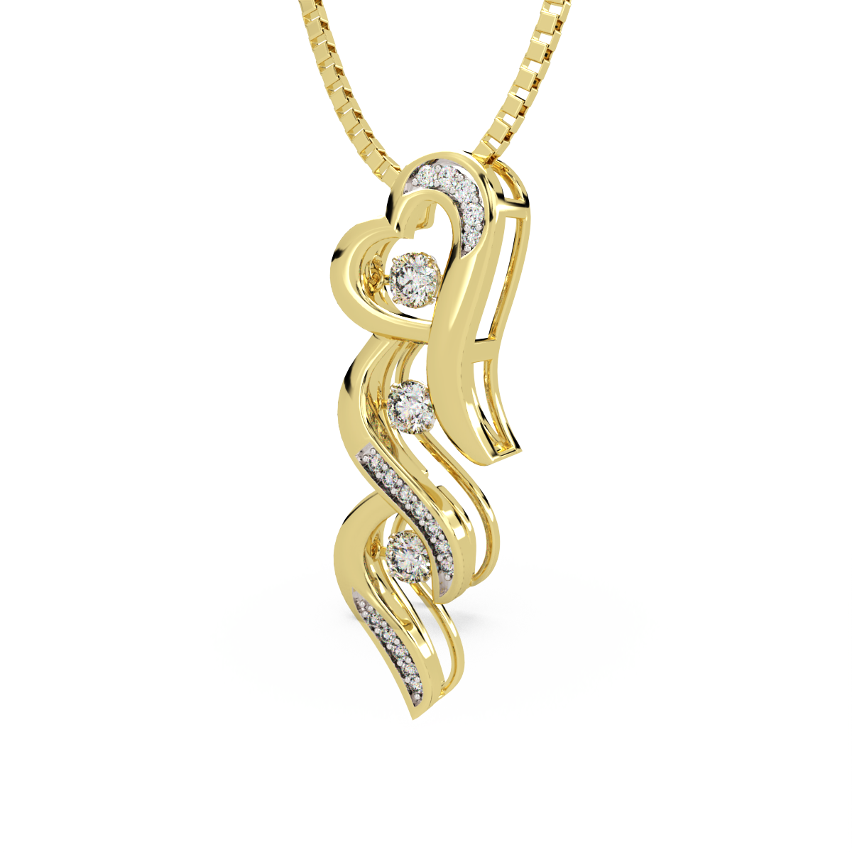 Gypsy Love and Dancing Diamond Pendant