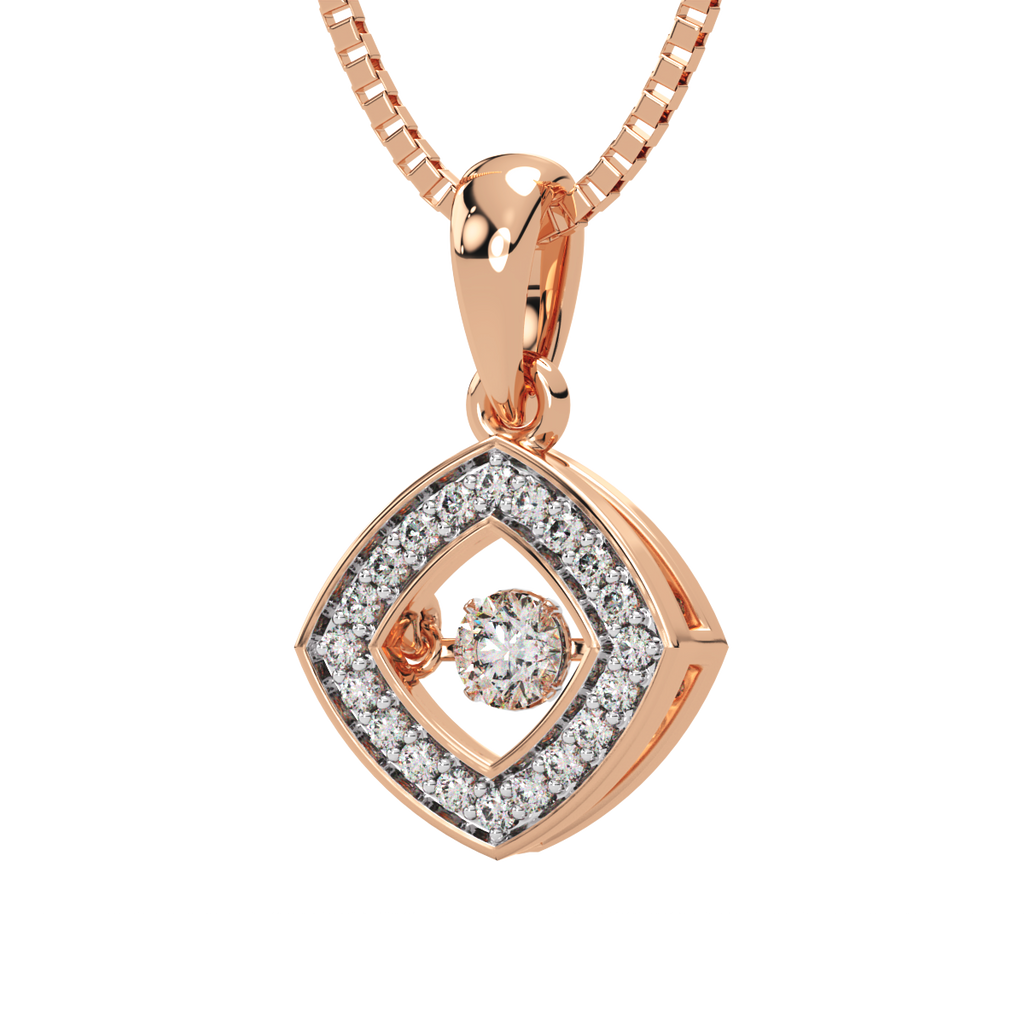 Serenity of Symmetry and Dancing Diamond Pendant