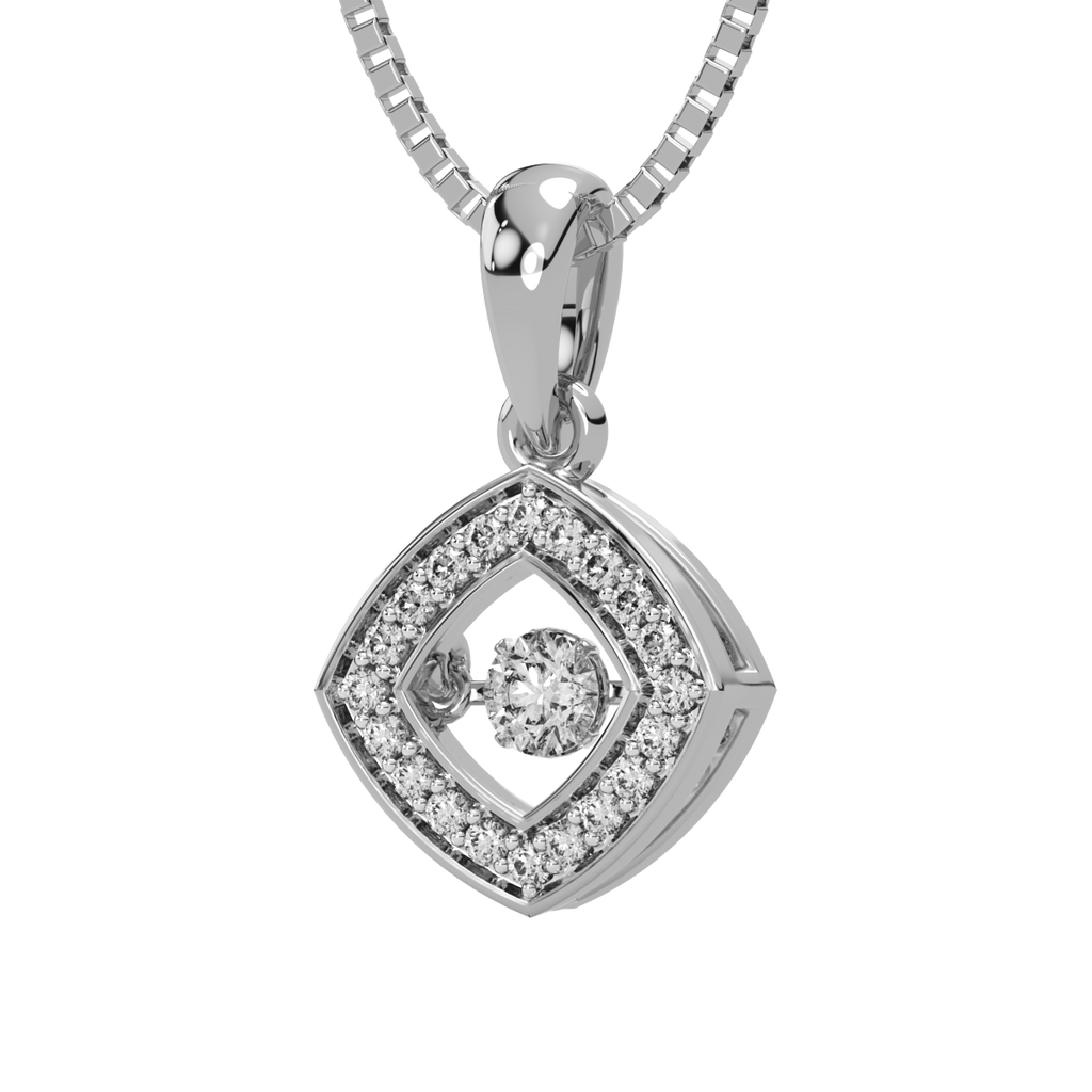Serenity of Symmetry and Dancing Diamond Pendant