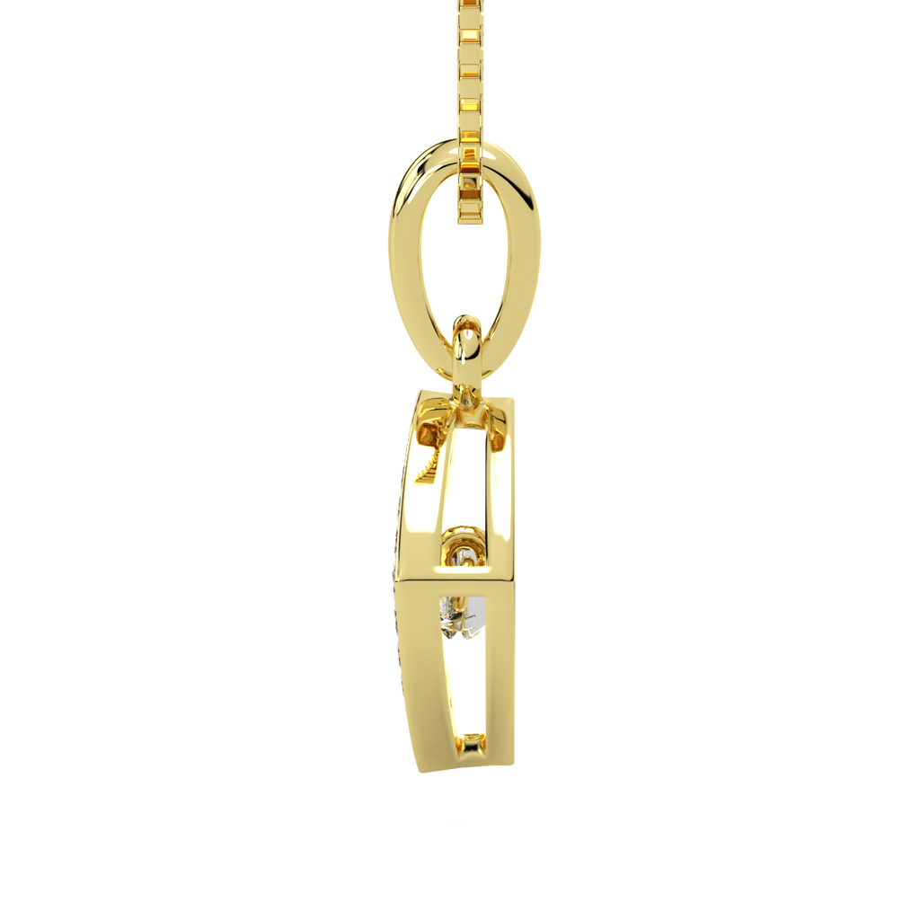 Serenity of Symmetry and Dancing Diamond Pendant
