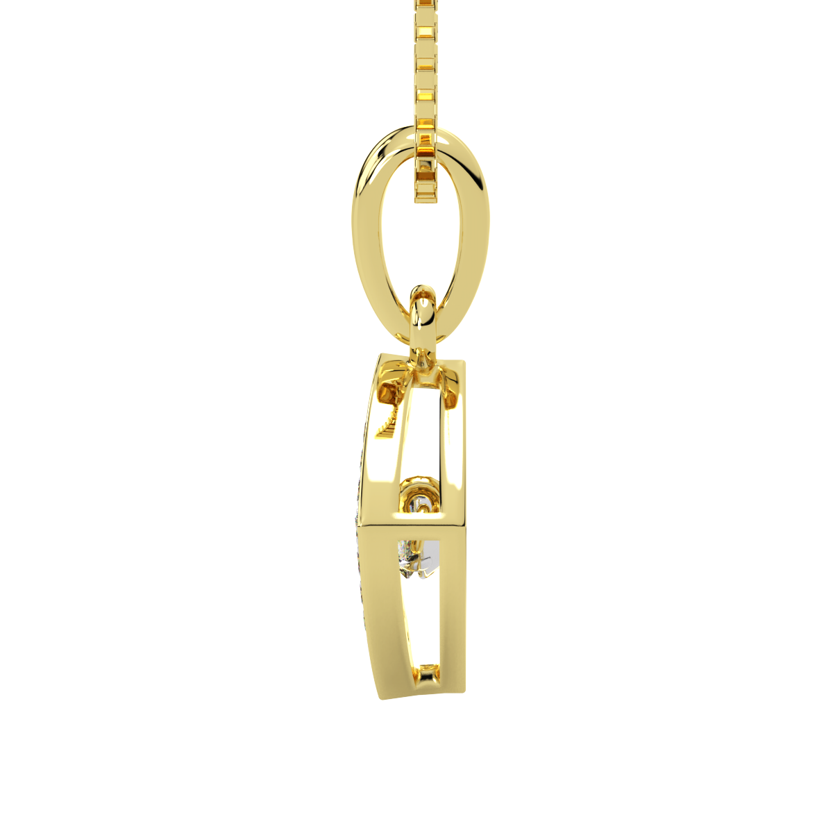 Serenity of Symmetry and Dancing Diamond Pendant