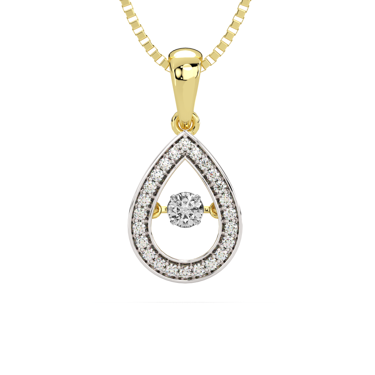 Kaarunaa and Dancing Diamond Pendant