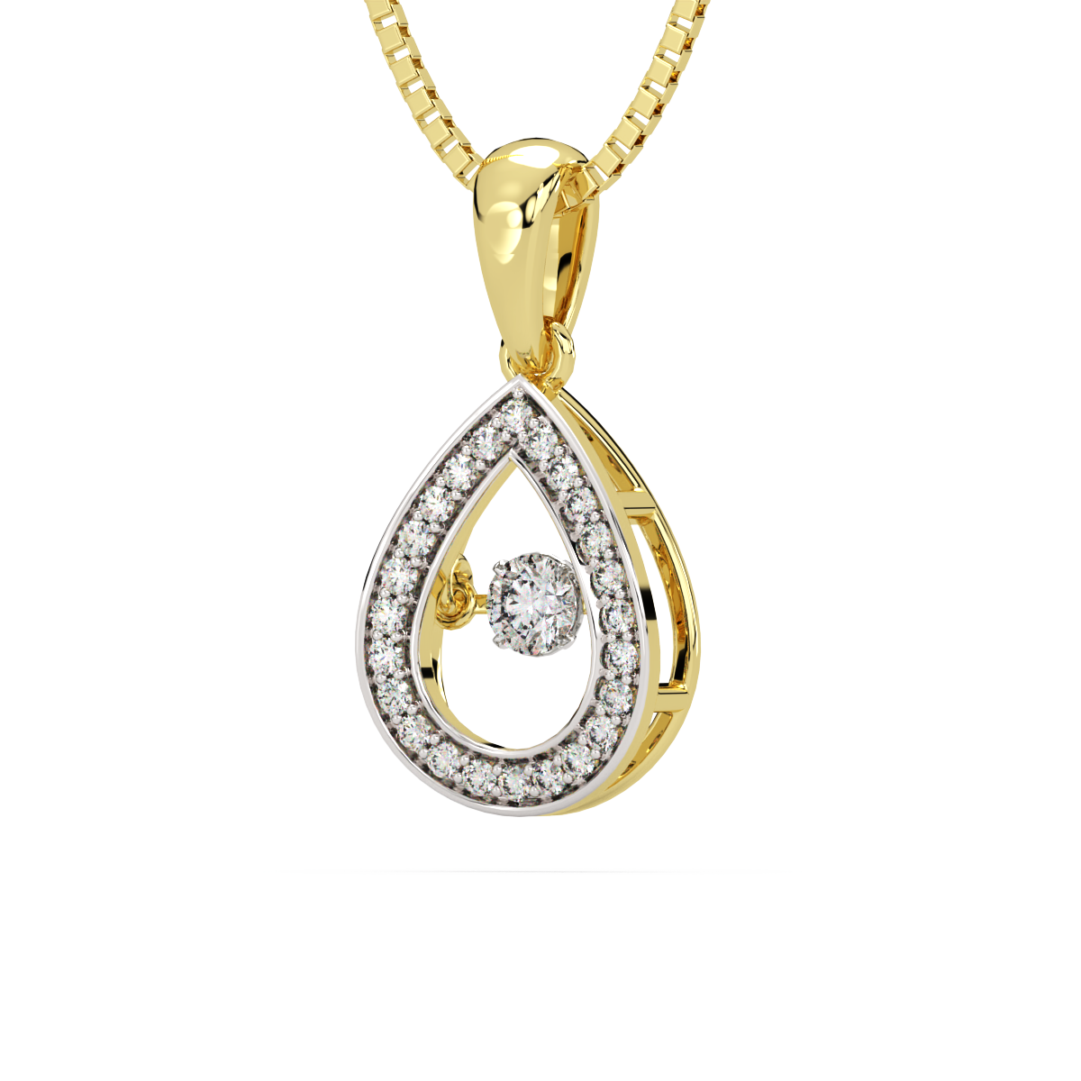 Kaarunaa and Dancing Diamond Pendant