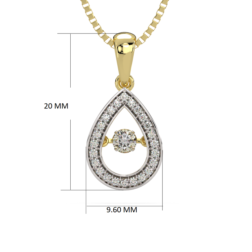 Kaarunaa and Dancing Diamond Pendant