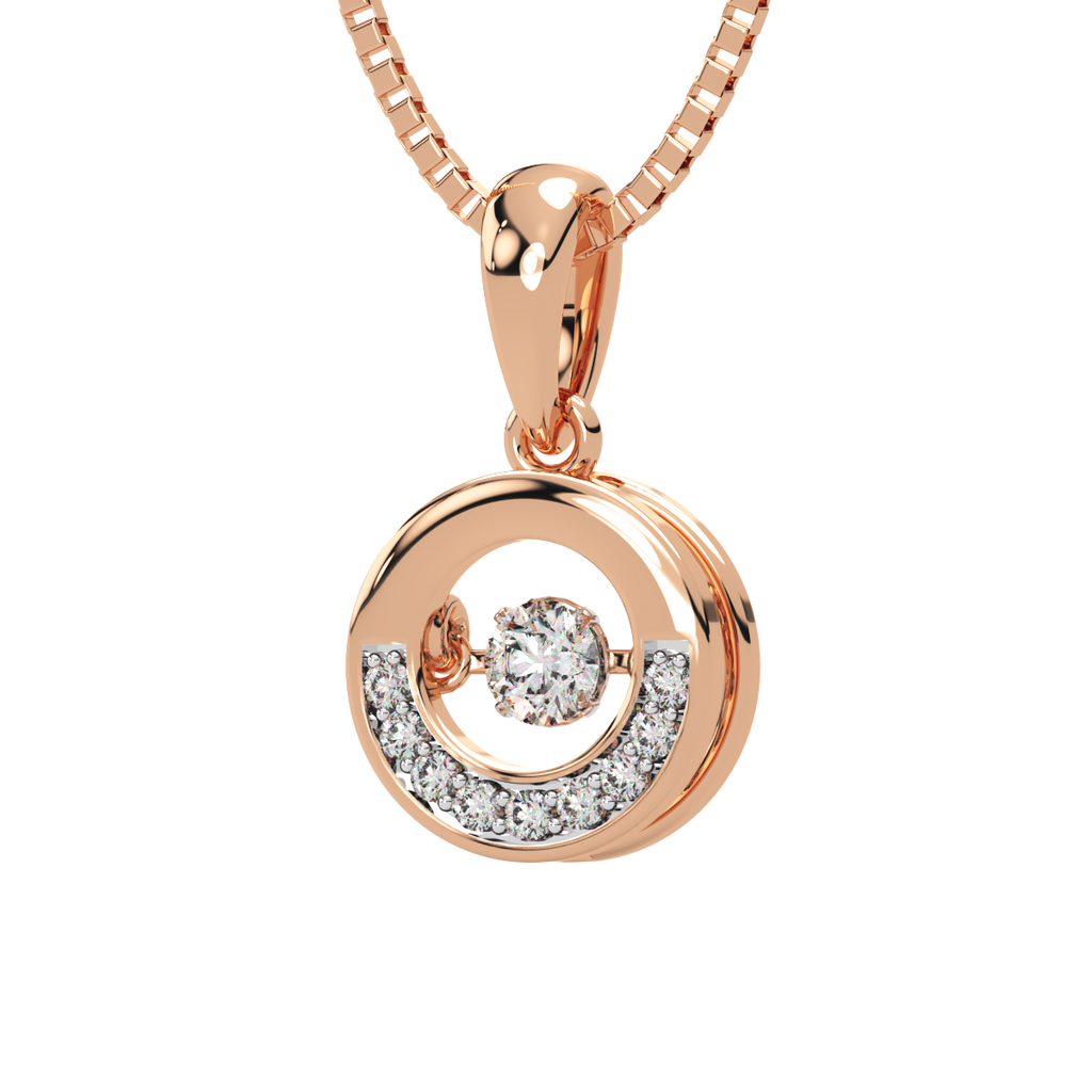 Joy of Glitz and Dancing Diamond Pendant