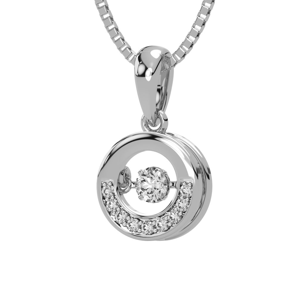 Joy of Glitz and Dancing Diamond Pendant