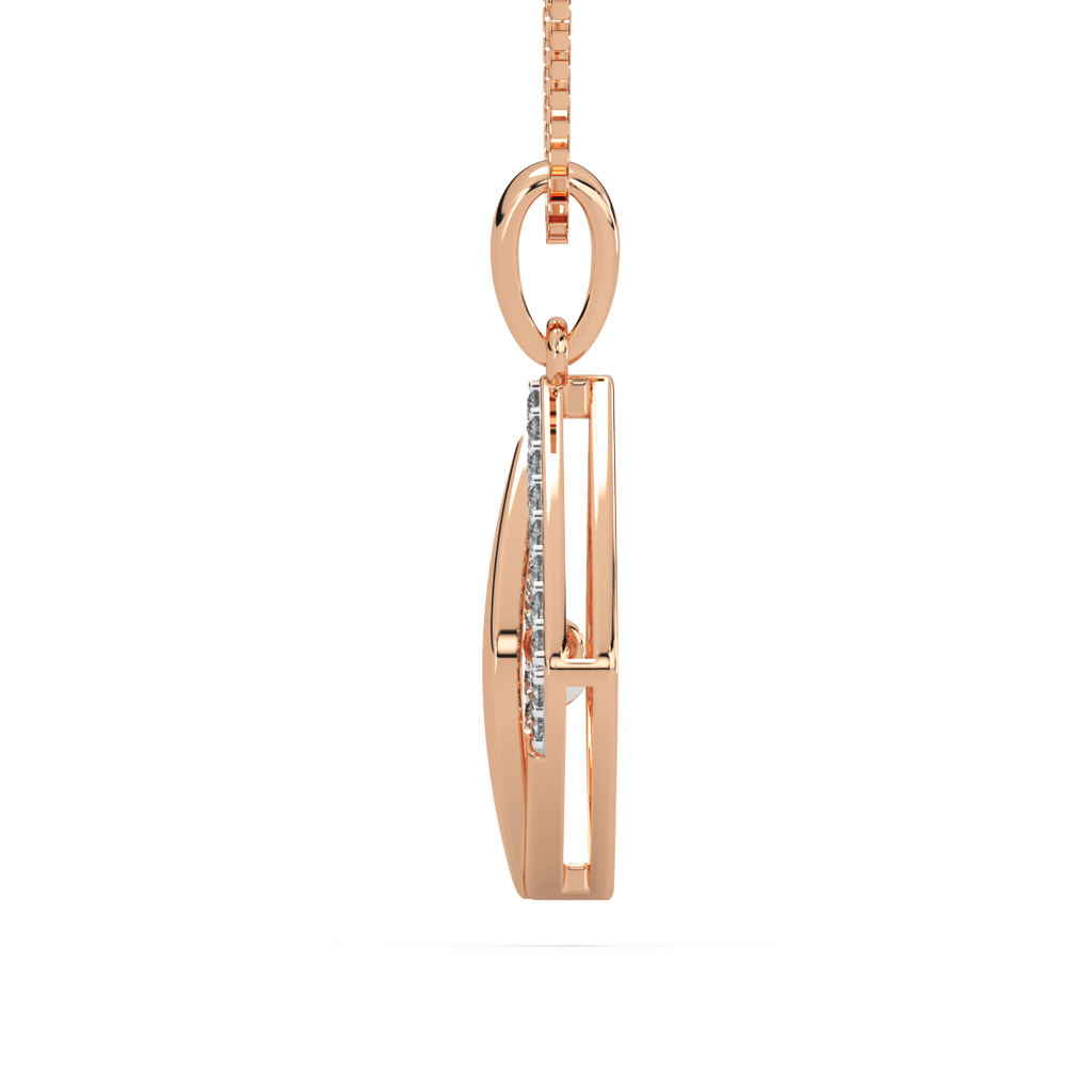 Dimensional Duet and Dancing Diamond Pendant