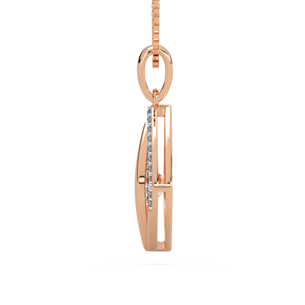 Dimensional Duet and Dancing Diamond Pendant