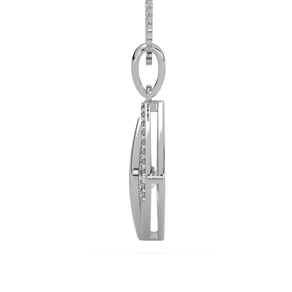Dimensional Duet and Dancing Diamond Pendant