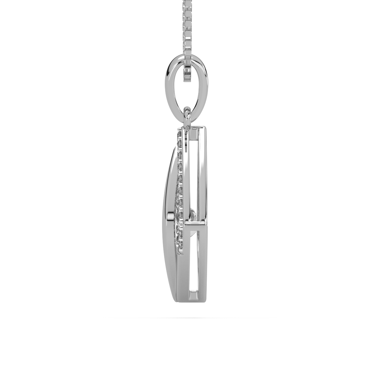 Dimensional Duet and Dancing Diamond Pendant