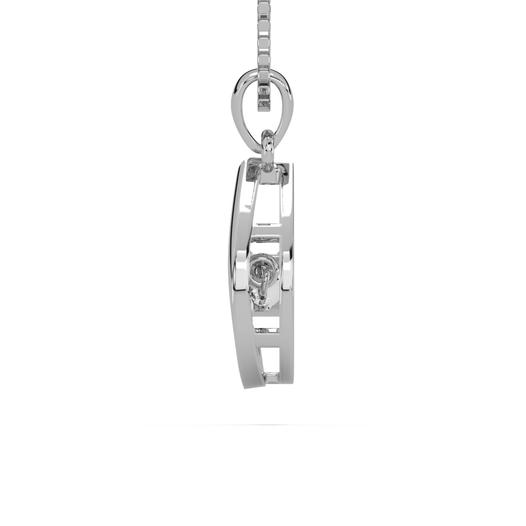 Rustic Rain and Dancing Diamond Pendant