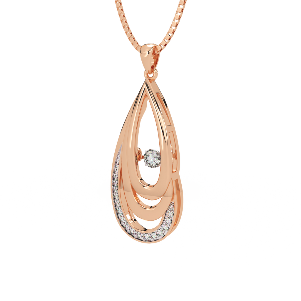 Incandescent Aura and Dancing Diamond Pendant