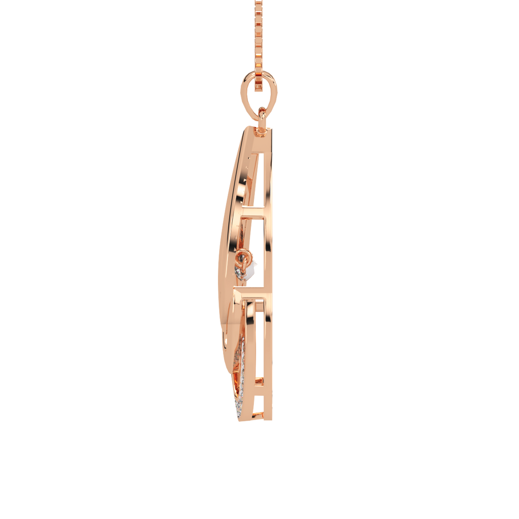 Incandescent Aura and Dancing Diamond Pendant