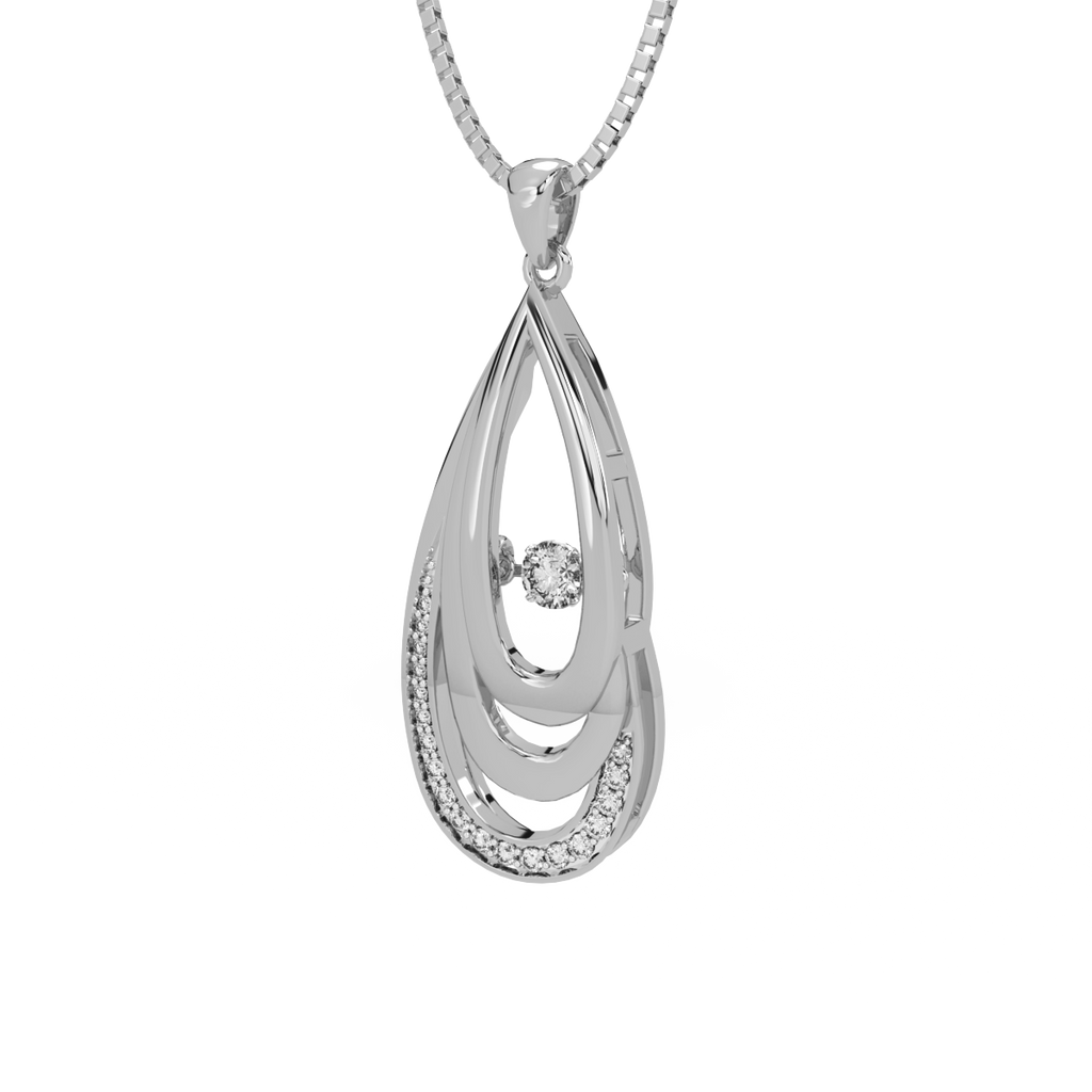 Incandescent Aura and Dancing Diamond Pendant