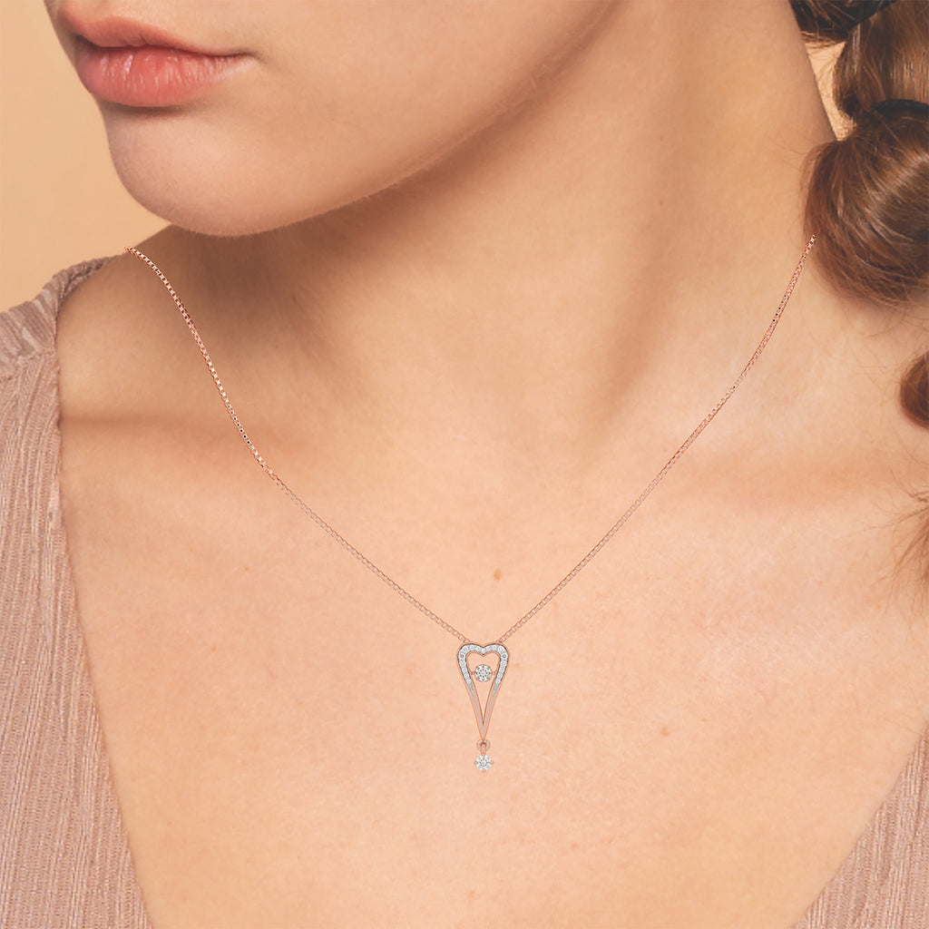 Queen of Hearts and Dancing Diamond Pendant