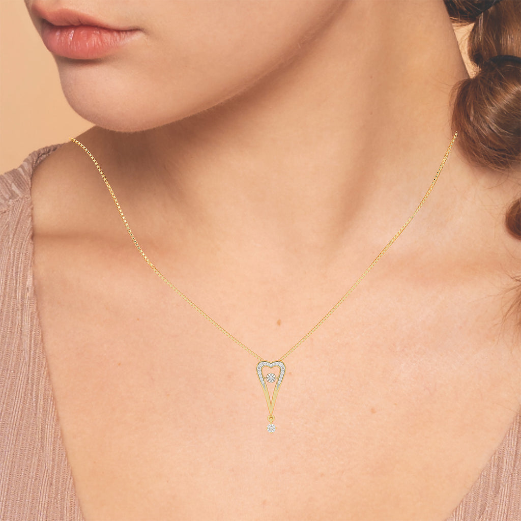 Queen of Hearts and Dancing Diamond Pendant