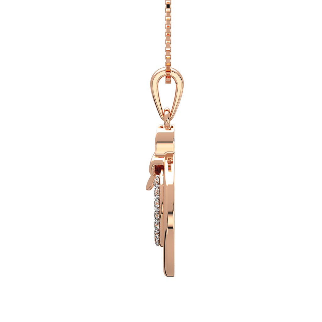Globular Butterfly Diamond Pendant