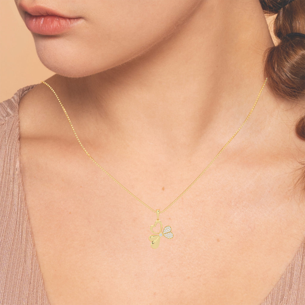 Tri Heart Diamond Pendant