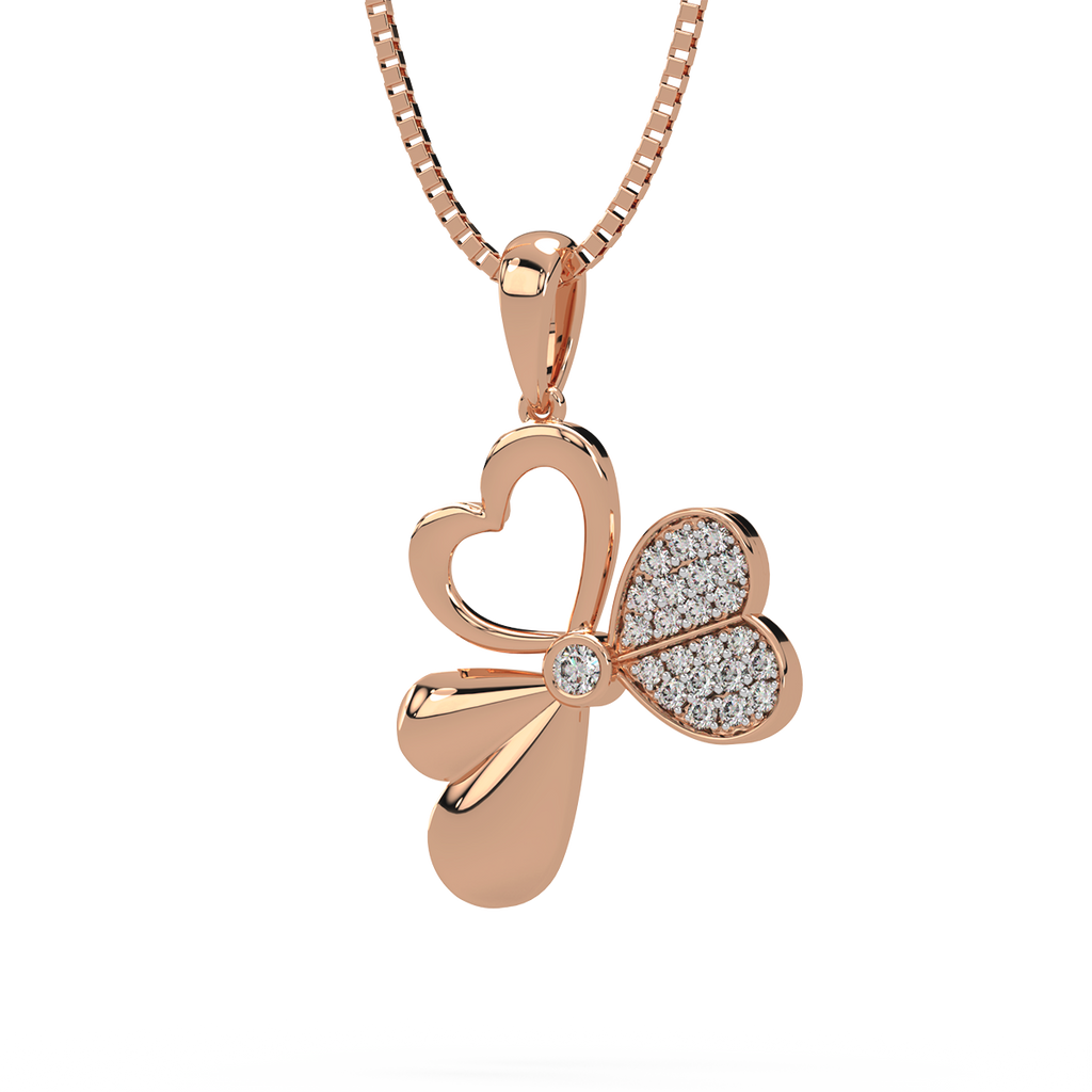 Tri Heart Diamond Pendant