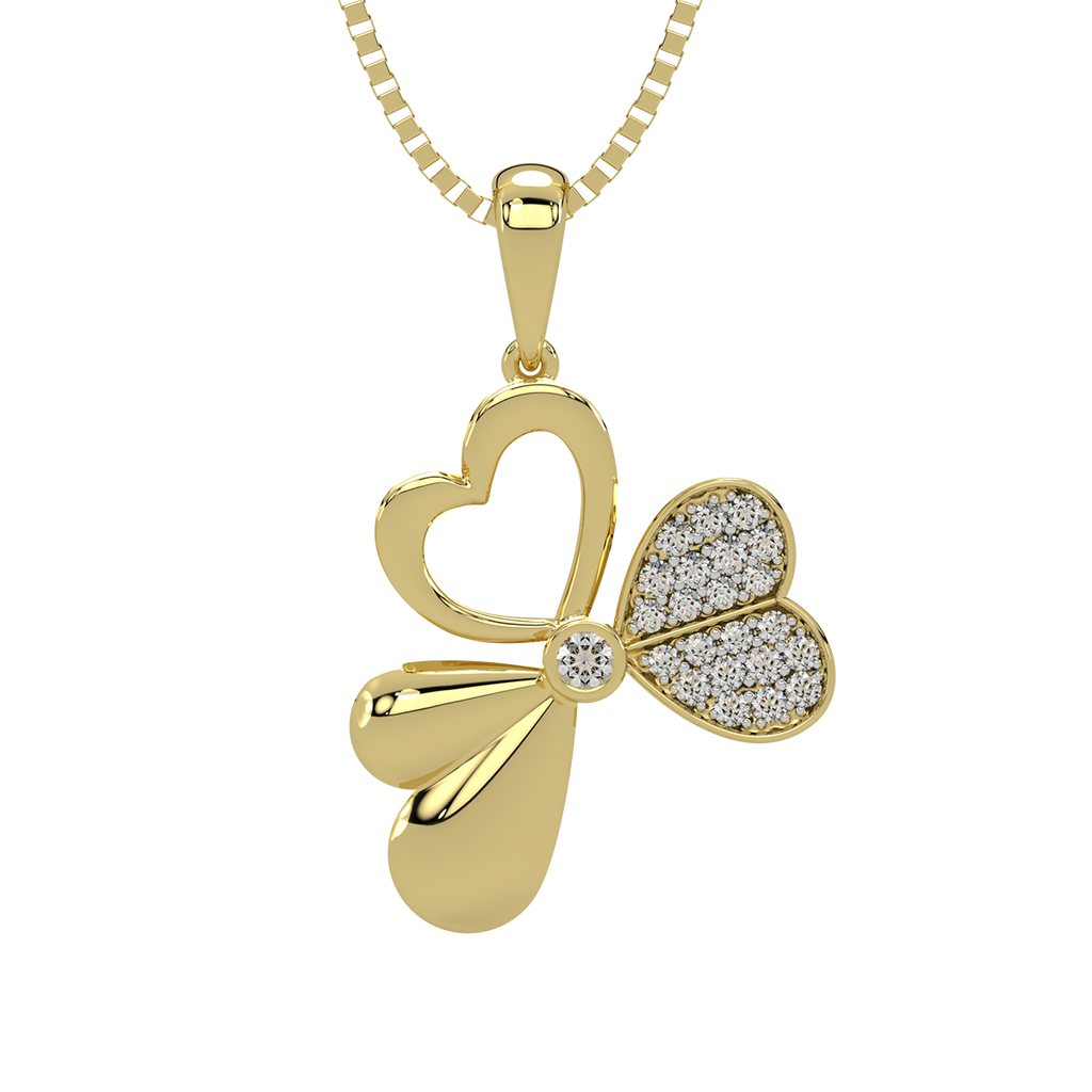 Tri Heart Diamond Pendant