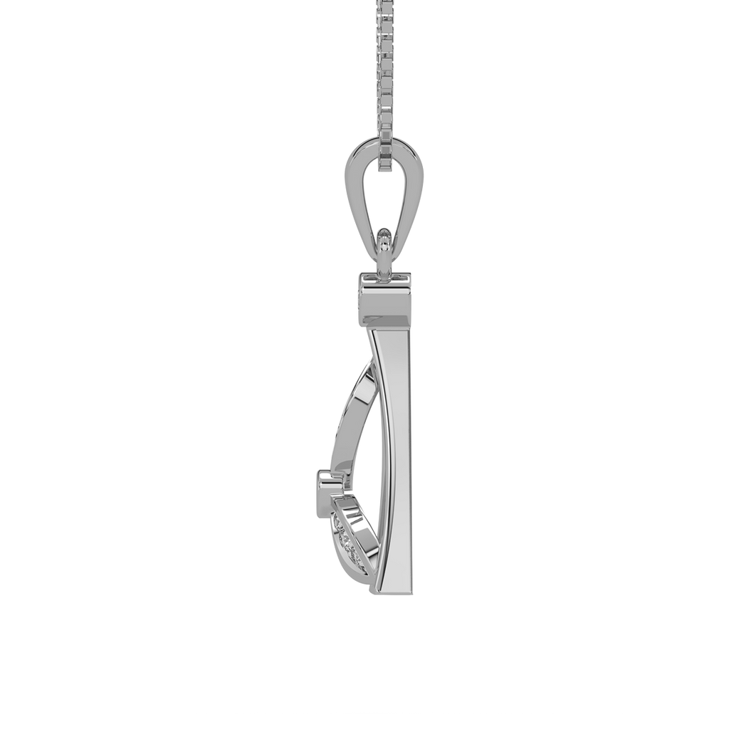 Trine Petals Diamond Pendant