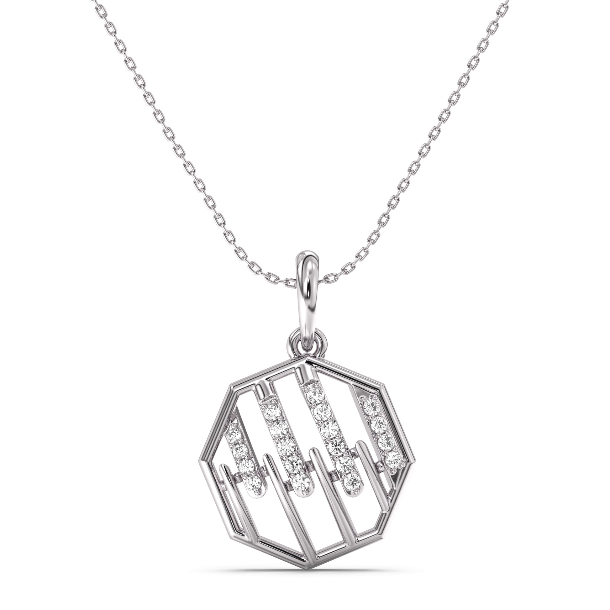 Heart of a Warrior Diamond and Gold Pendant