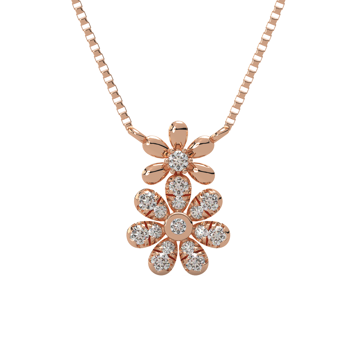 Tny Blooms Kids Diamond and Gold Pendant