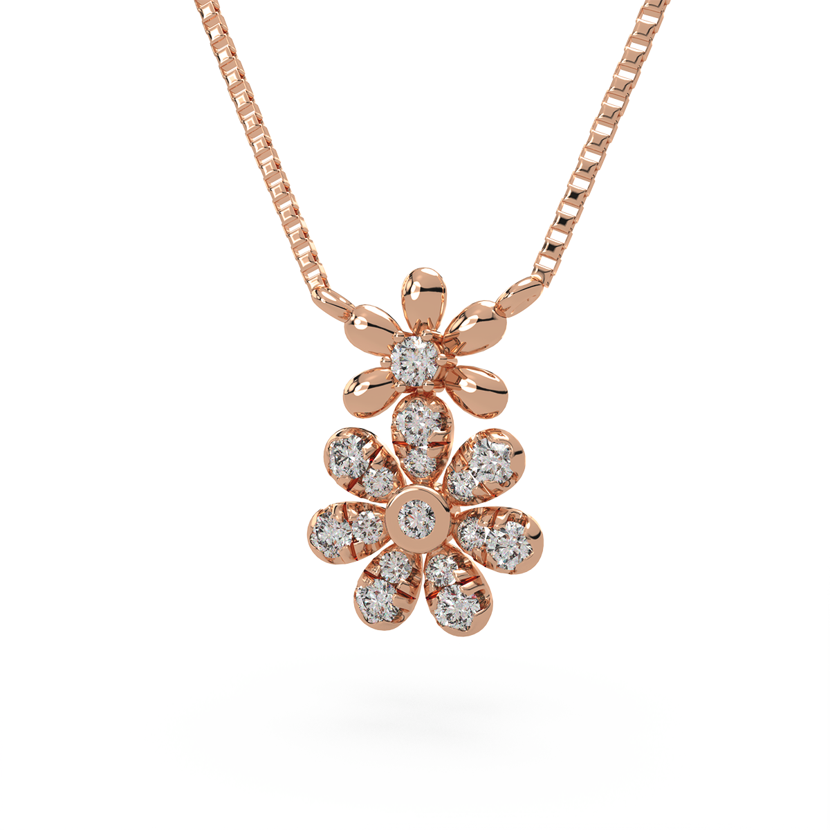 Tny Blooms Kids Diamond and Gold Pendant