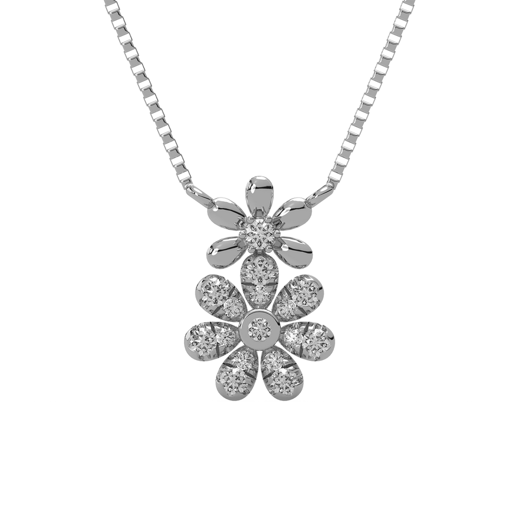 Tny Blooms Kids Diamond and Gold Pendant