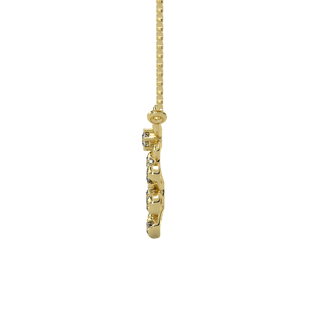 Tny Blooms Kids Diamond and Gold Pendant