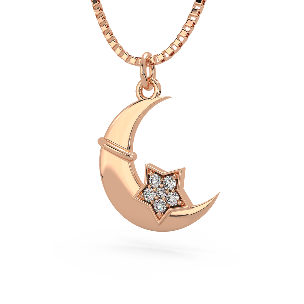 Manjisthaa Kids Diamond and Gold Pendant