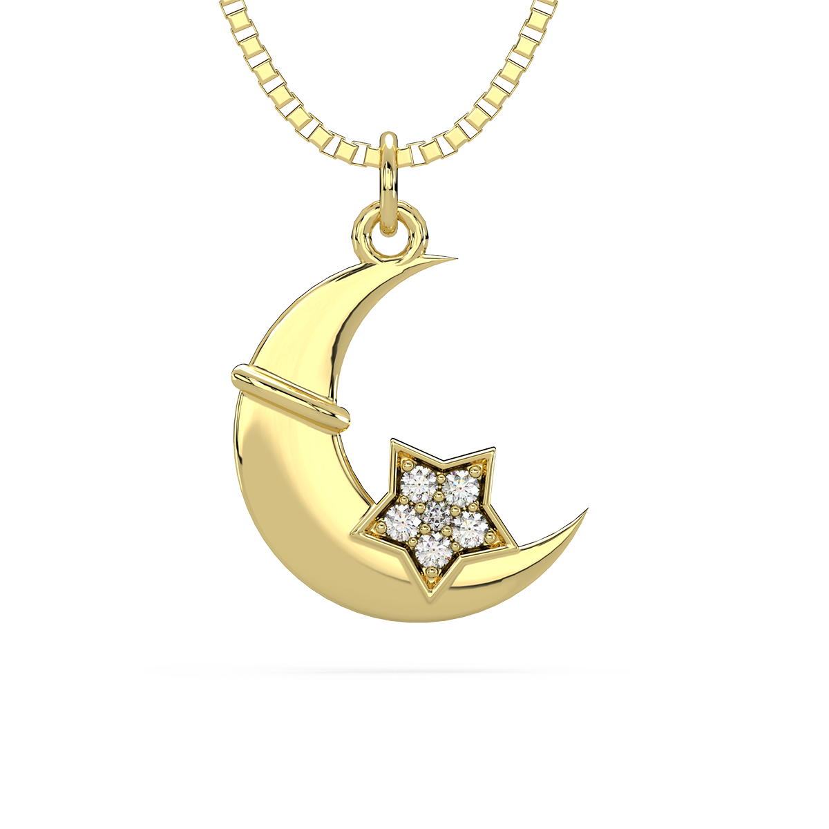 Manjisthaa Kids Diamond and Gold Pendant