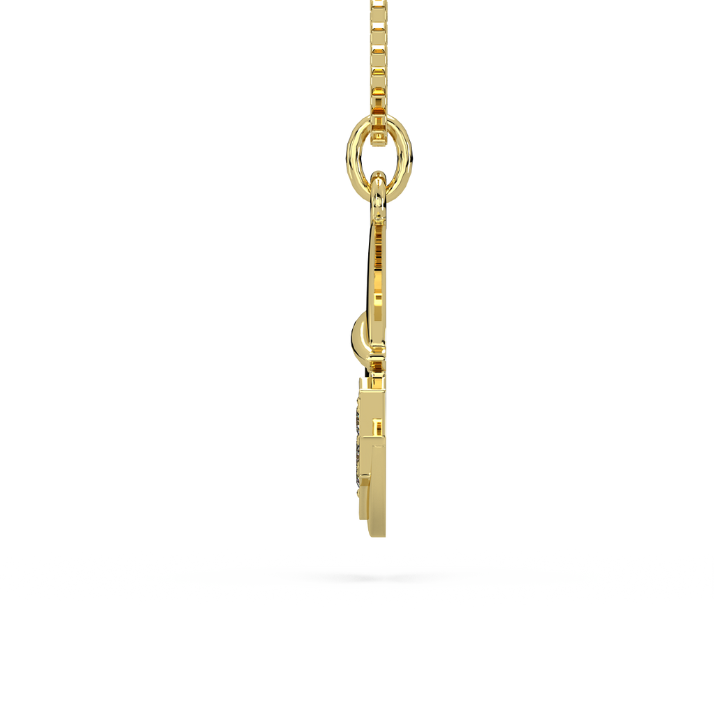 Manjisthaa Kids Diamond and Gold Pendant