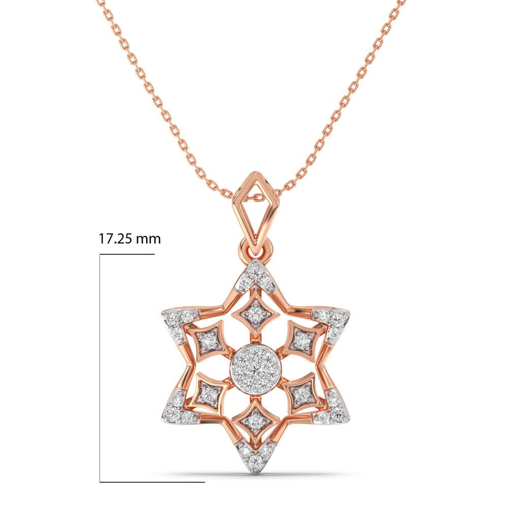 Arinandanaa Gold and Diamond Pendant