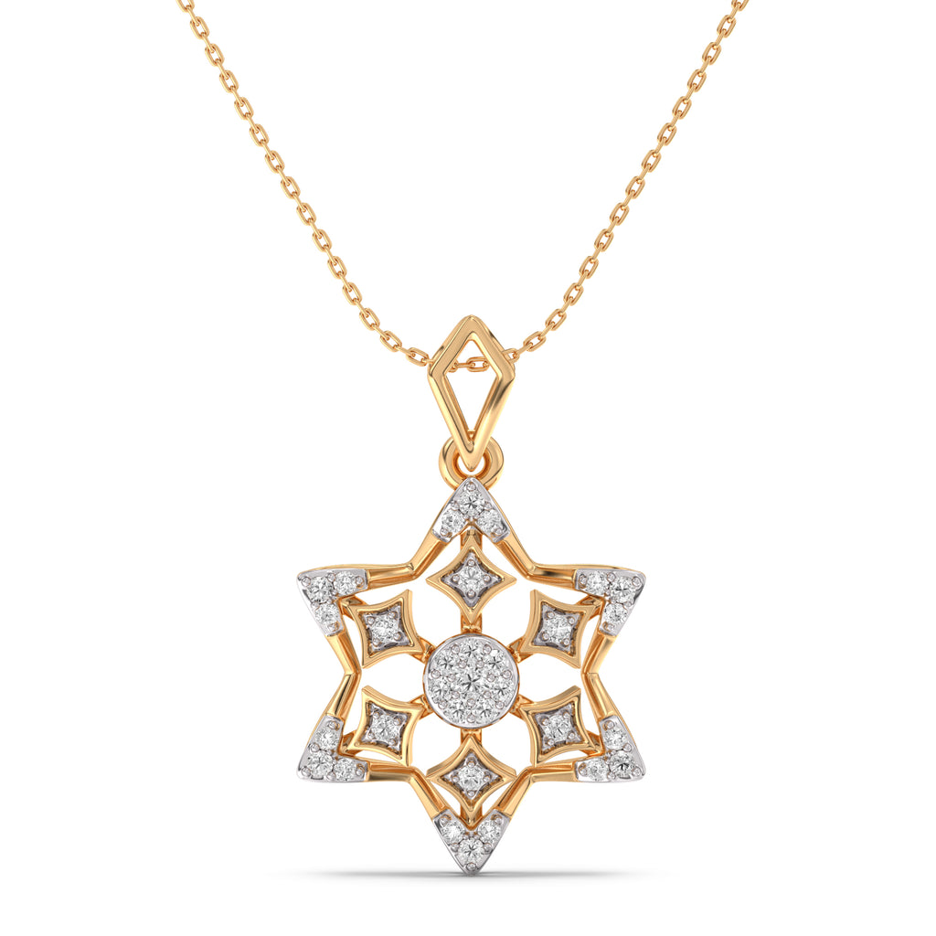 Arinandanaa Gold and Diamond Pendant