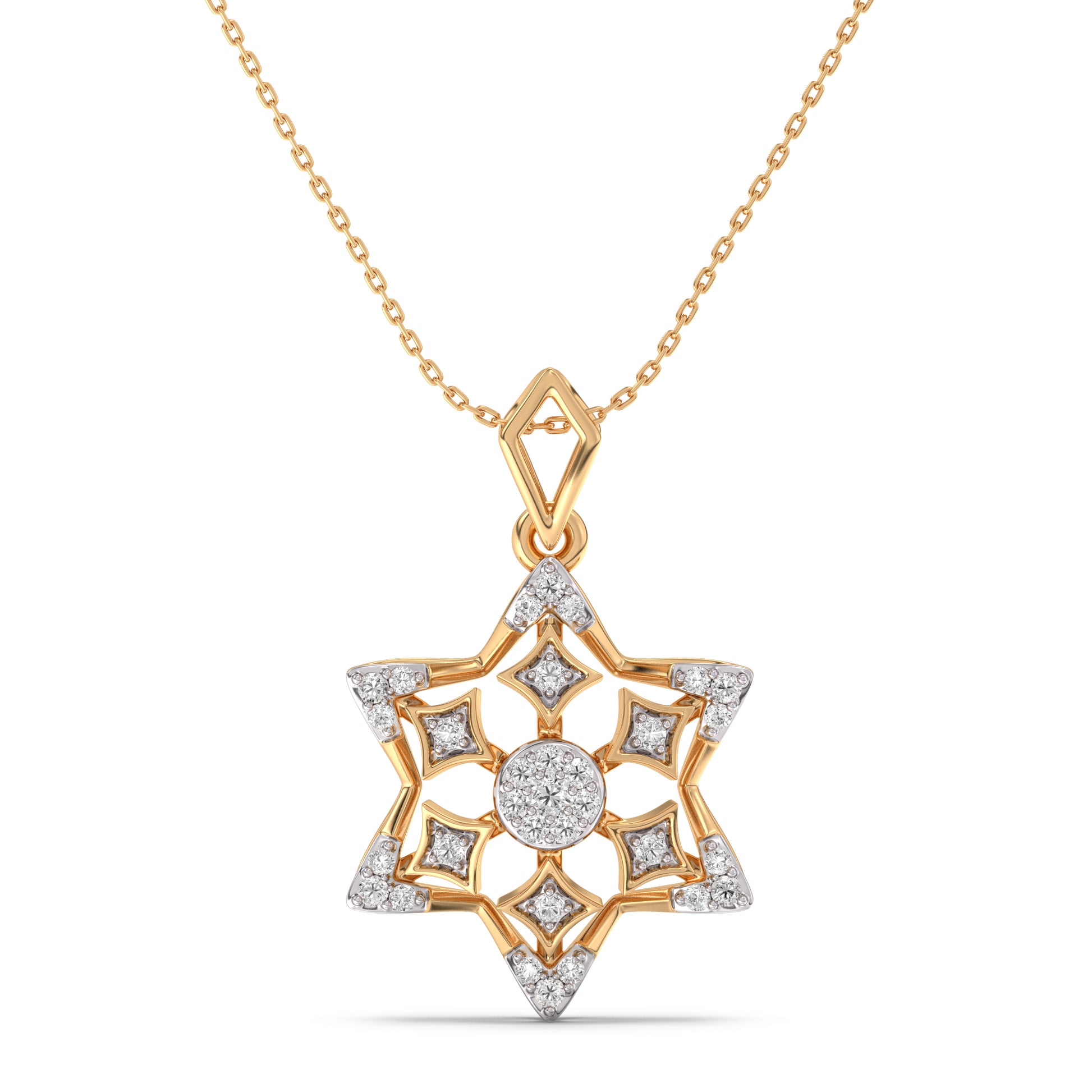 Arinandanaa Gold and Diamond Pendant