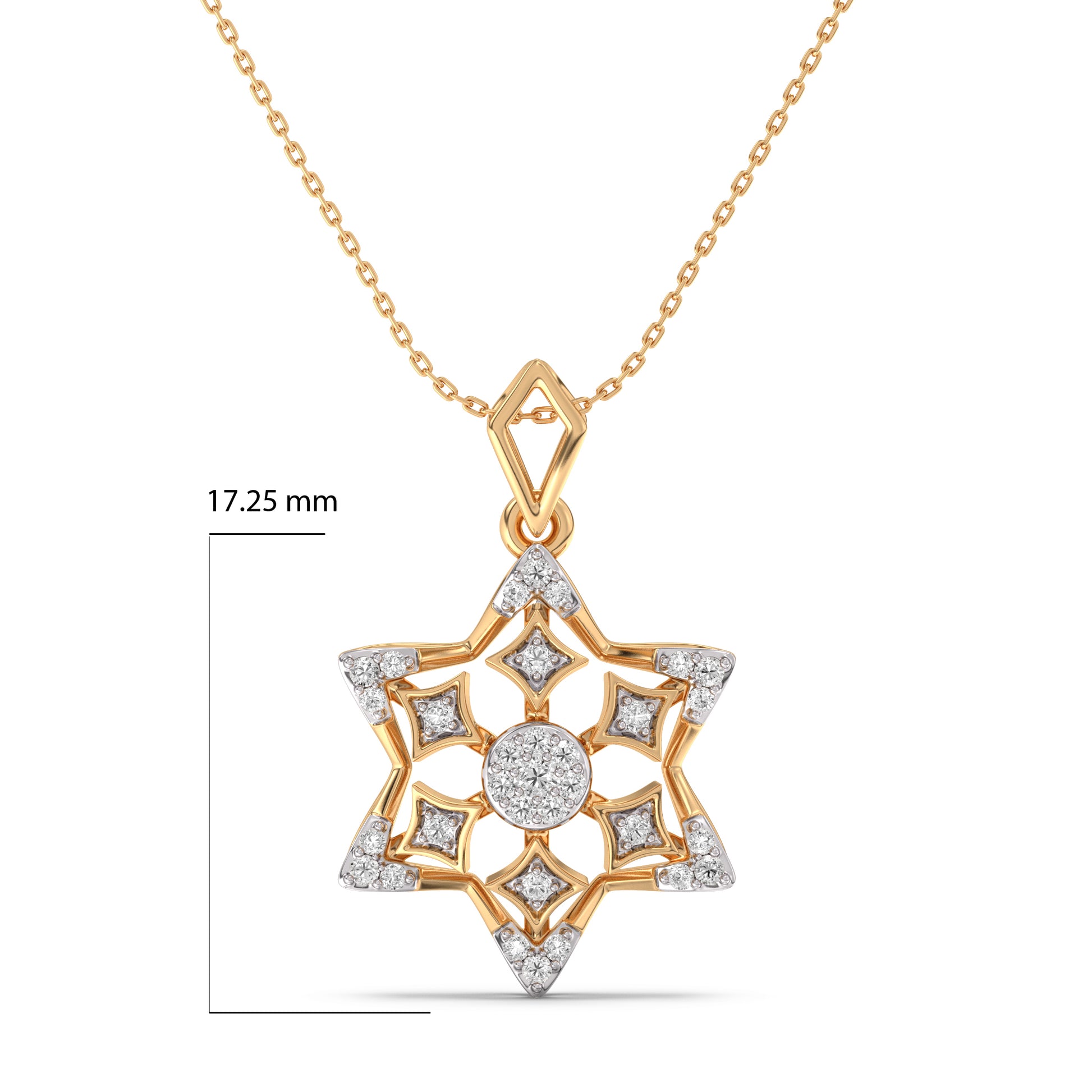 Arinandanaa Gold and Diamond Pendant