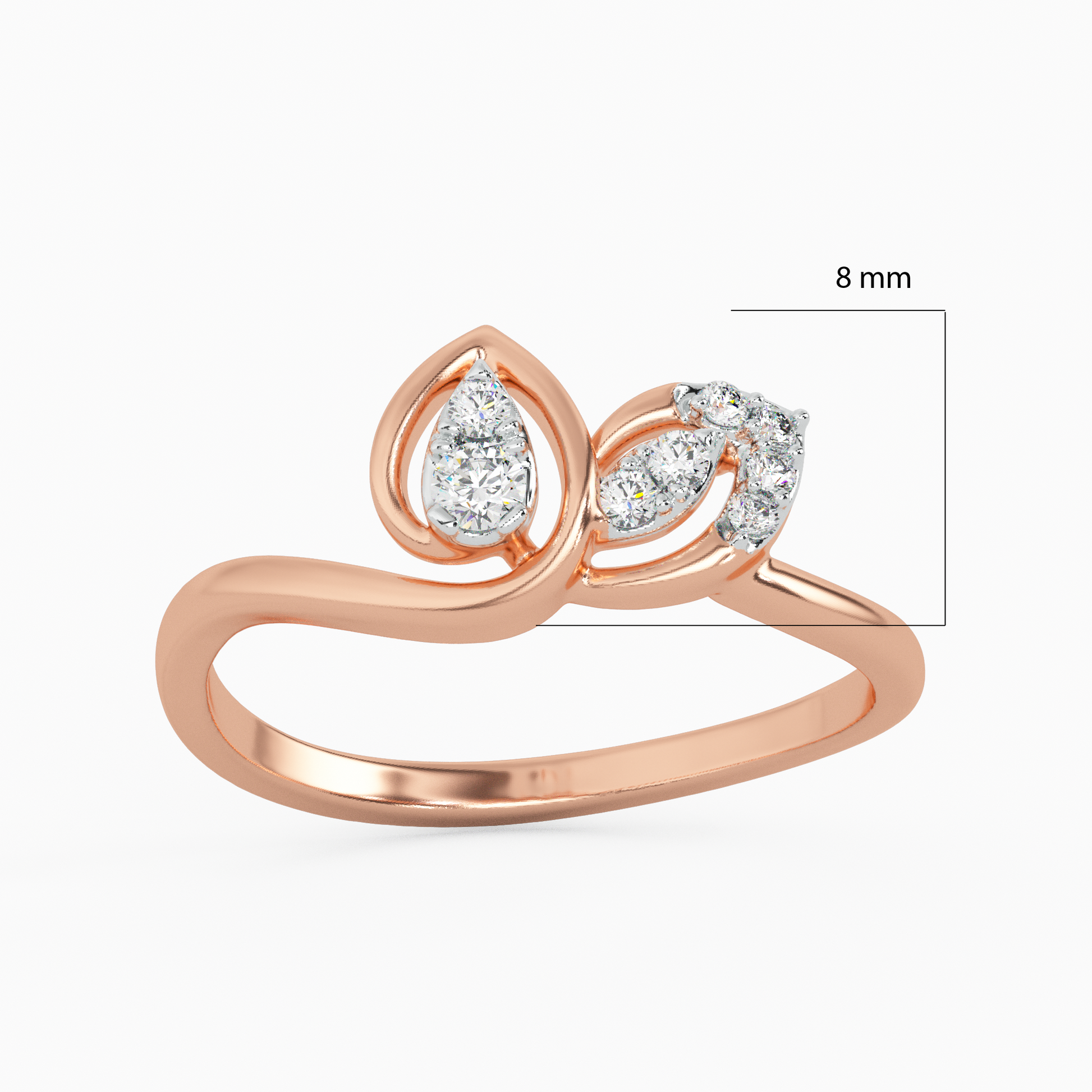Endearing Elegance Gold and Diamond Ring