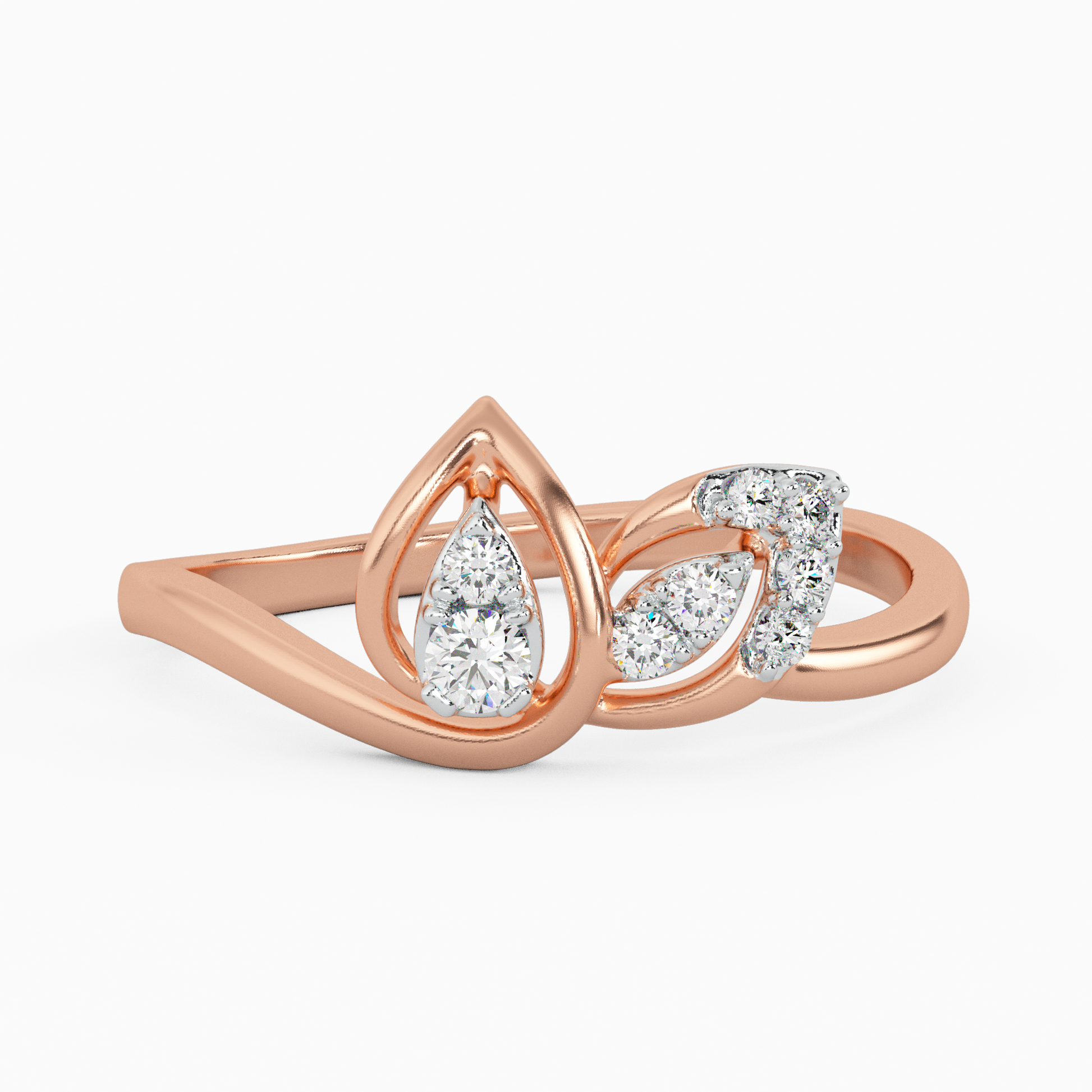 Endearing Elegance Gold and Diamond Ring