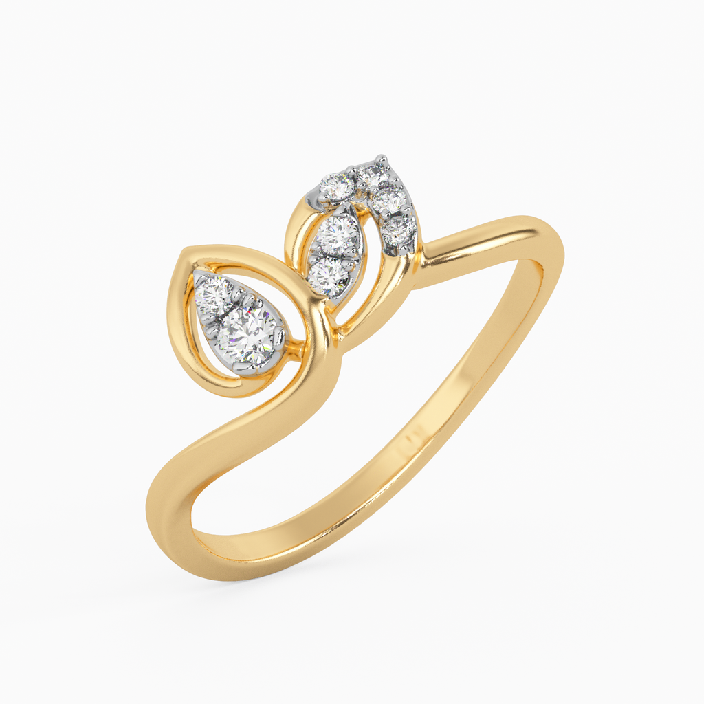 Endearing Elegance Gold and Diamond Ring