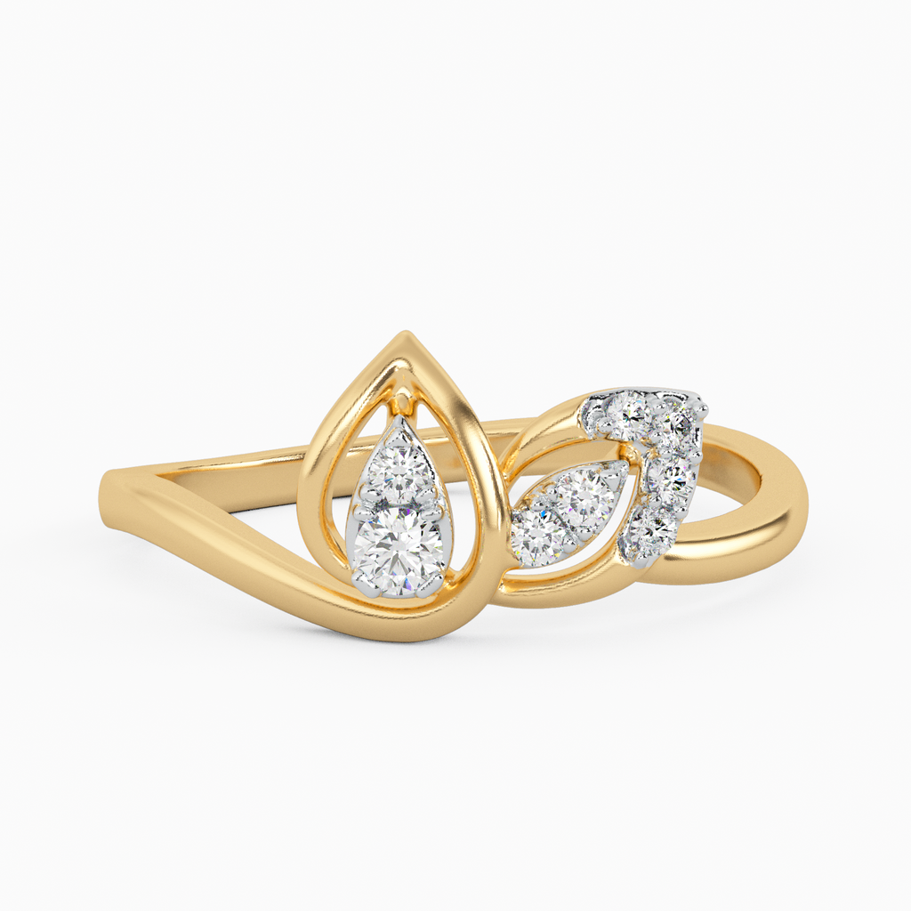 Endearing Elegance Gold and Diamond Ring