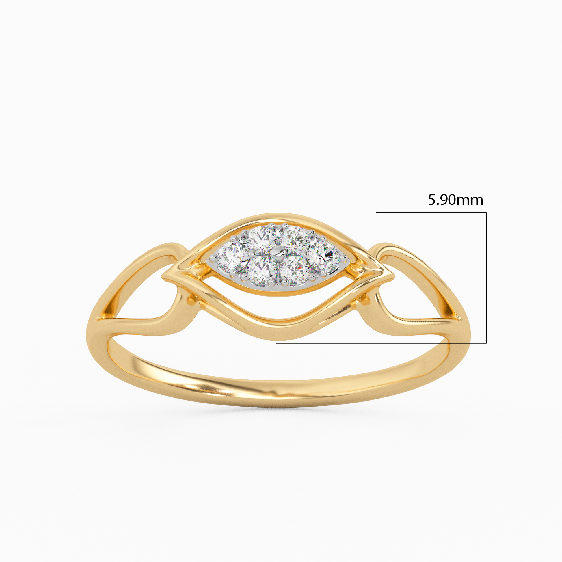 Glittering Galaxy Gold and Diamond Ring