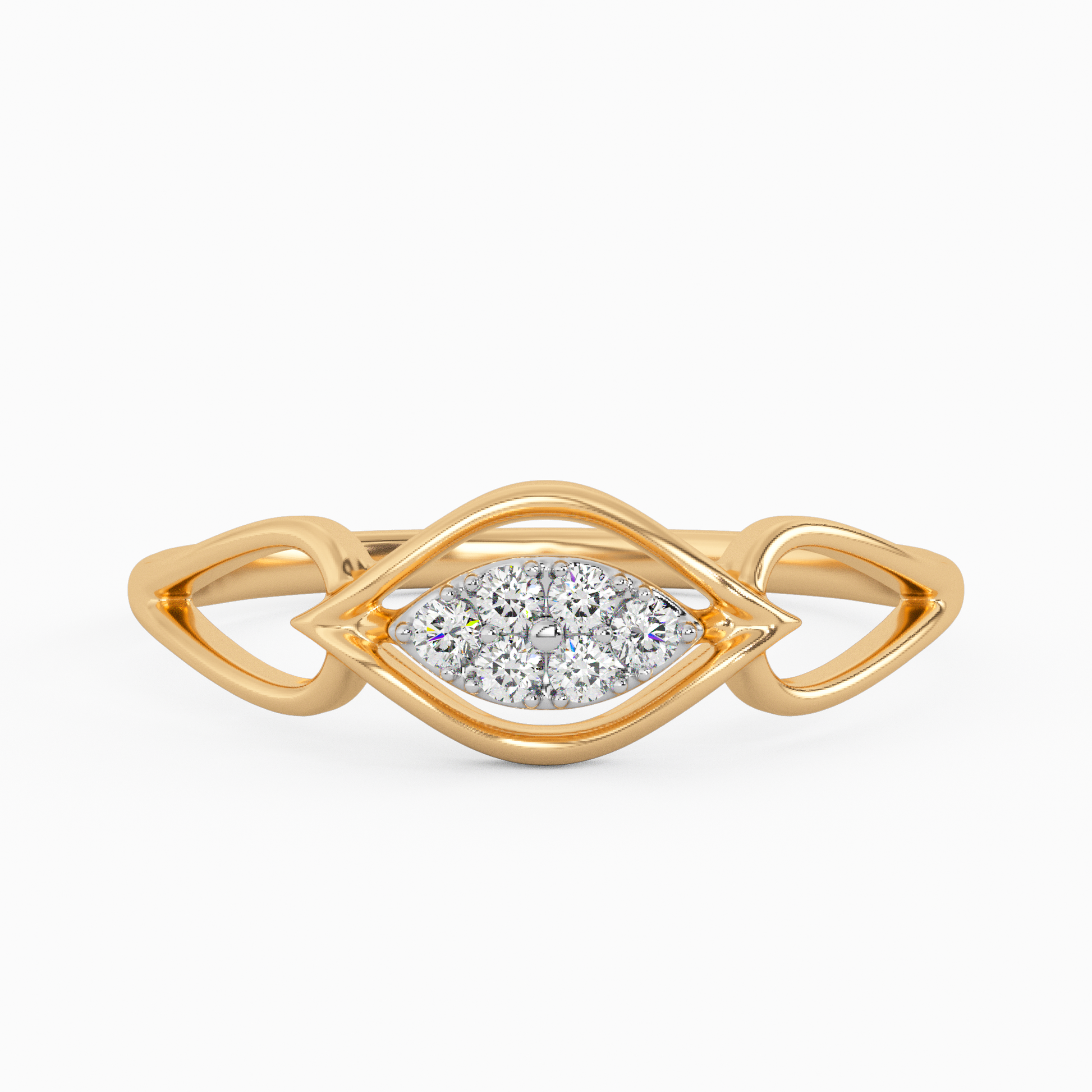 Glittering Galaxy Gold and Diamond Ring