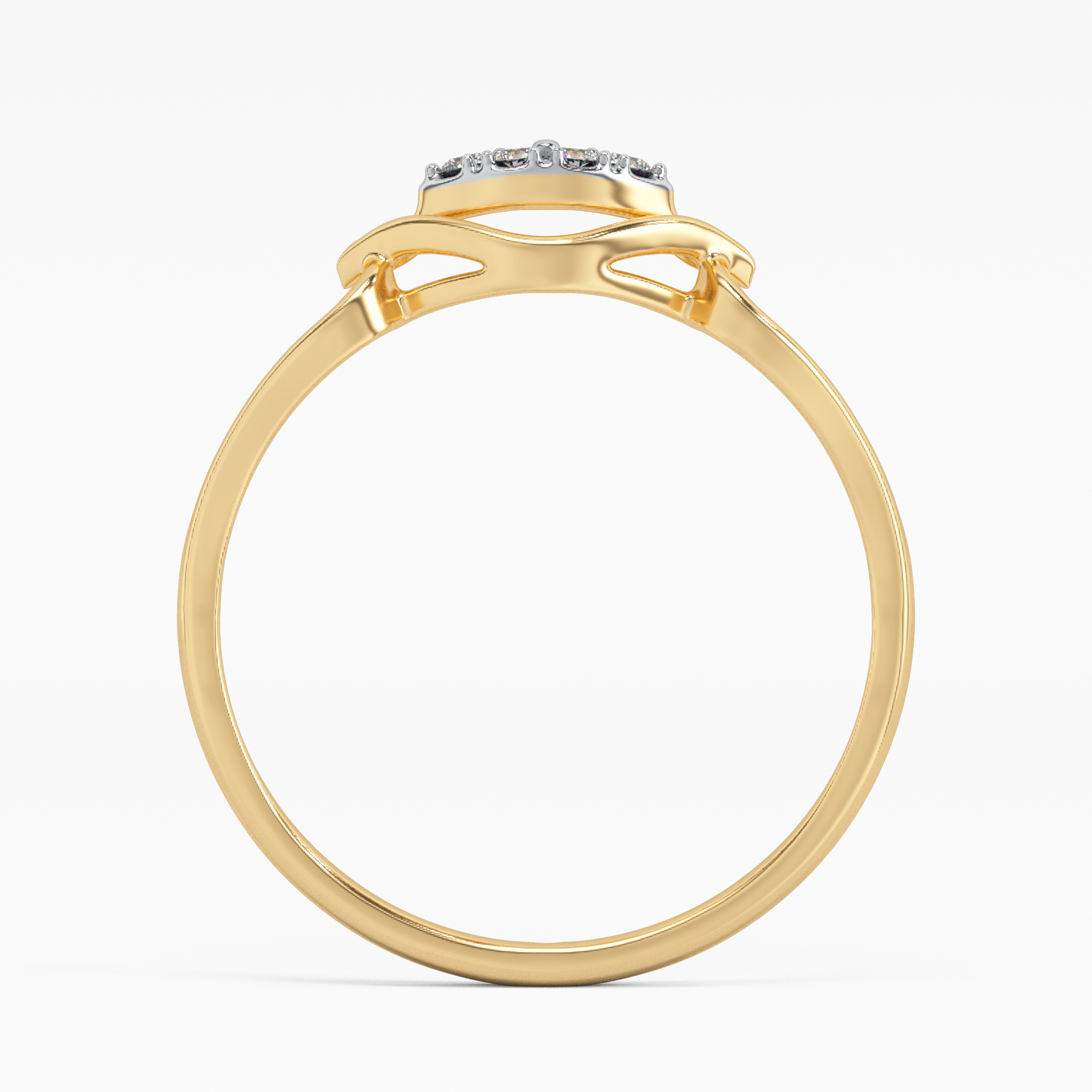 Glittering Galaxy Gold and Diamond Ring