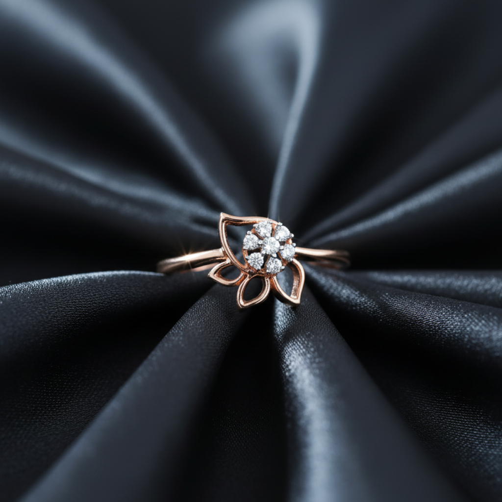 Splendour of Frost Gold and Diamond Ring