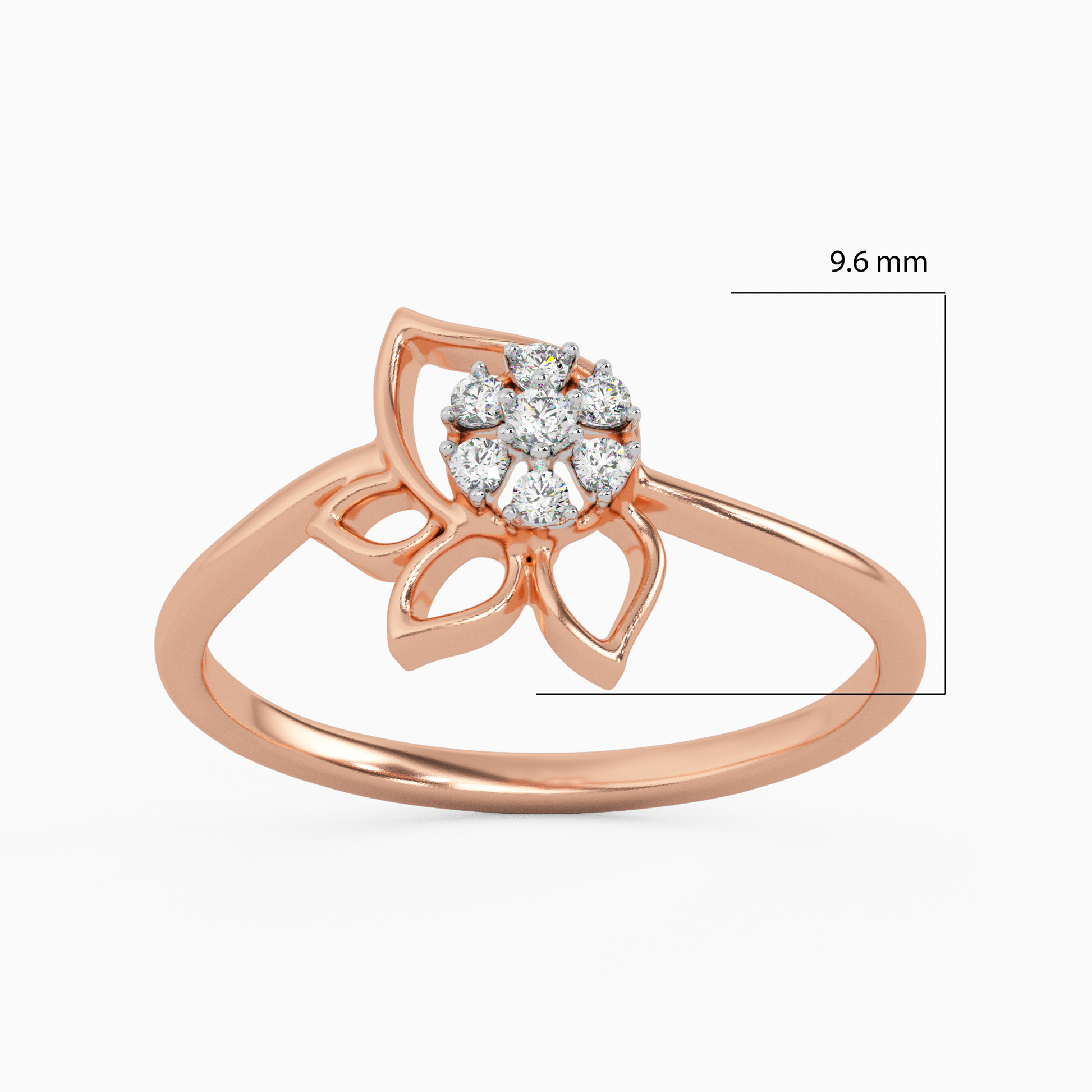 Splendour of Frost Gold and Diamond Ring